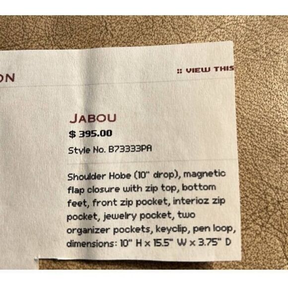 Brahmin (Jabou) Pecan Tricolor Collection shoulder bag. Excellent used condition - Picture 15 of 15